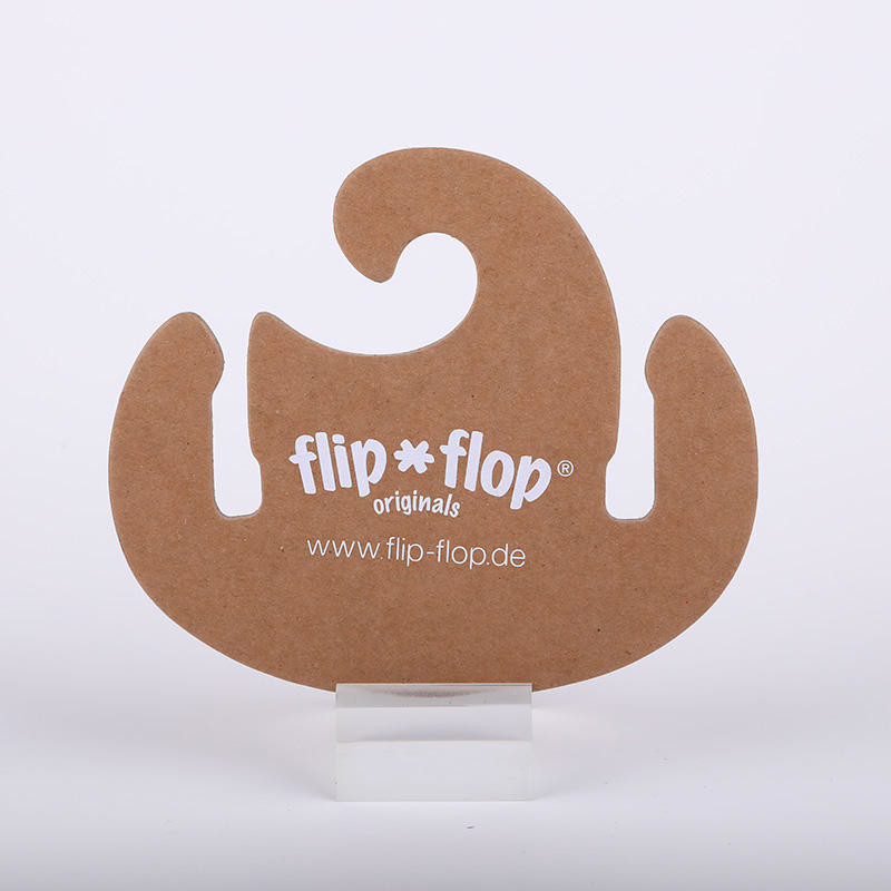 Custom Printed Cardboard Flip Flop Hanger | Kraft Slipper Hangers