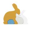 Buy cheap Bunny Rabbit Silicone Toddler Jigsaw Puzzle Eco Friendly For Baby from wholesalers