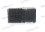 Black Nylon Square Foot Bristle Block , Auto Cutter Bristle for Gerber / Yin /