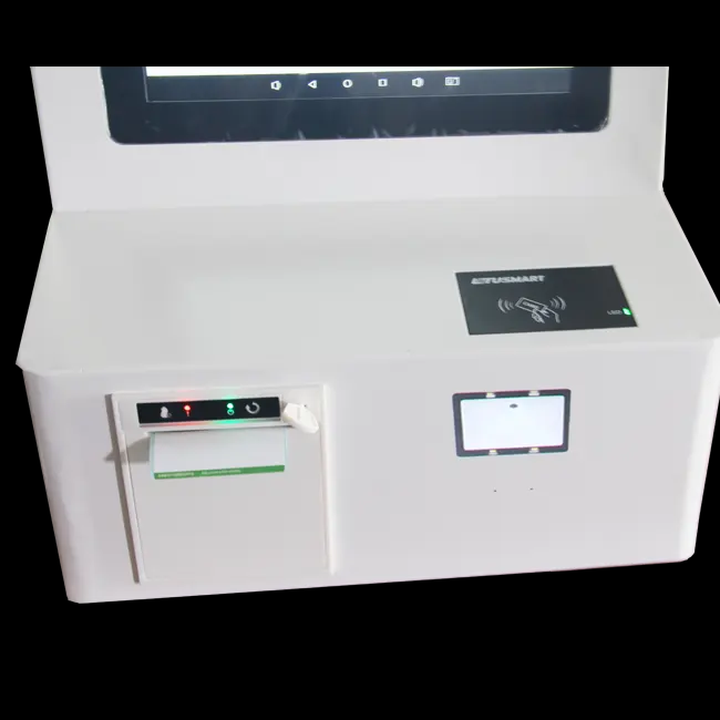 Small Retail Stores Floor Stand Based Payment Kiosk with RK3288 Quad Core 1.8 GHz CPU