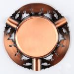 108*109MM Personalized Die Casting Zinc Alloy Cylindrical Metal Pocket Ashtray