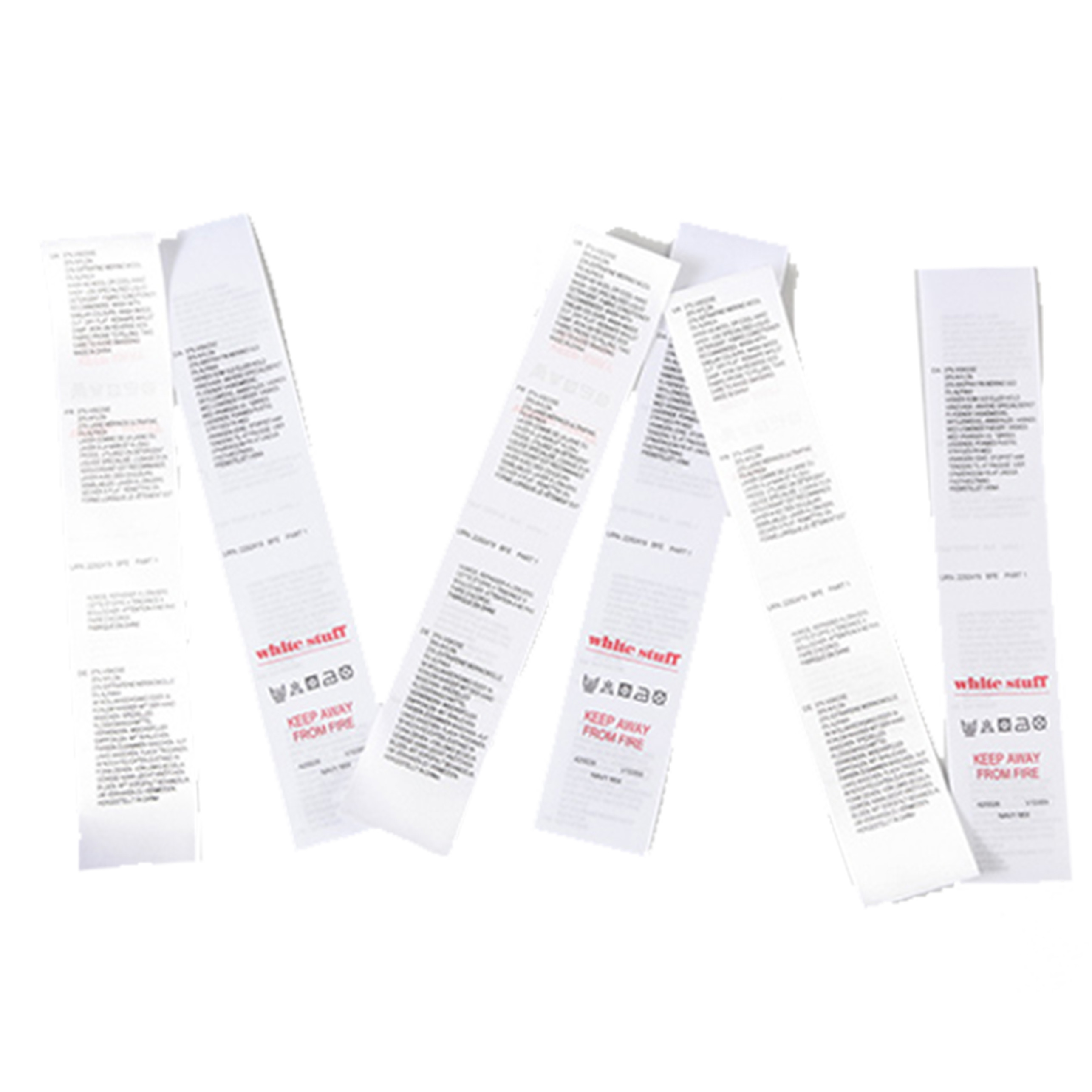 Polyester Clothing Barcode Labels Stickers Waterproof for Beverage