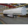 Buy cheap 35 Ton 42m³ Stainless Steel Jet Crude Oil Tanker / Fuel Tank Trailer from wholesalers