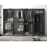 Buy cheap Full Glass Door 4M Aluminum Wardrobe Closet 4 Drawers Built In Bulb from wholesalers