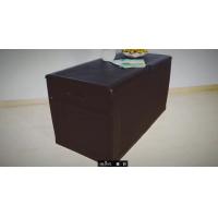 Buy cheap Collapsible Crate Brown Large Plastic Outdoor Storage Box 80L product