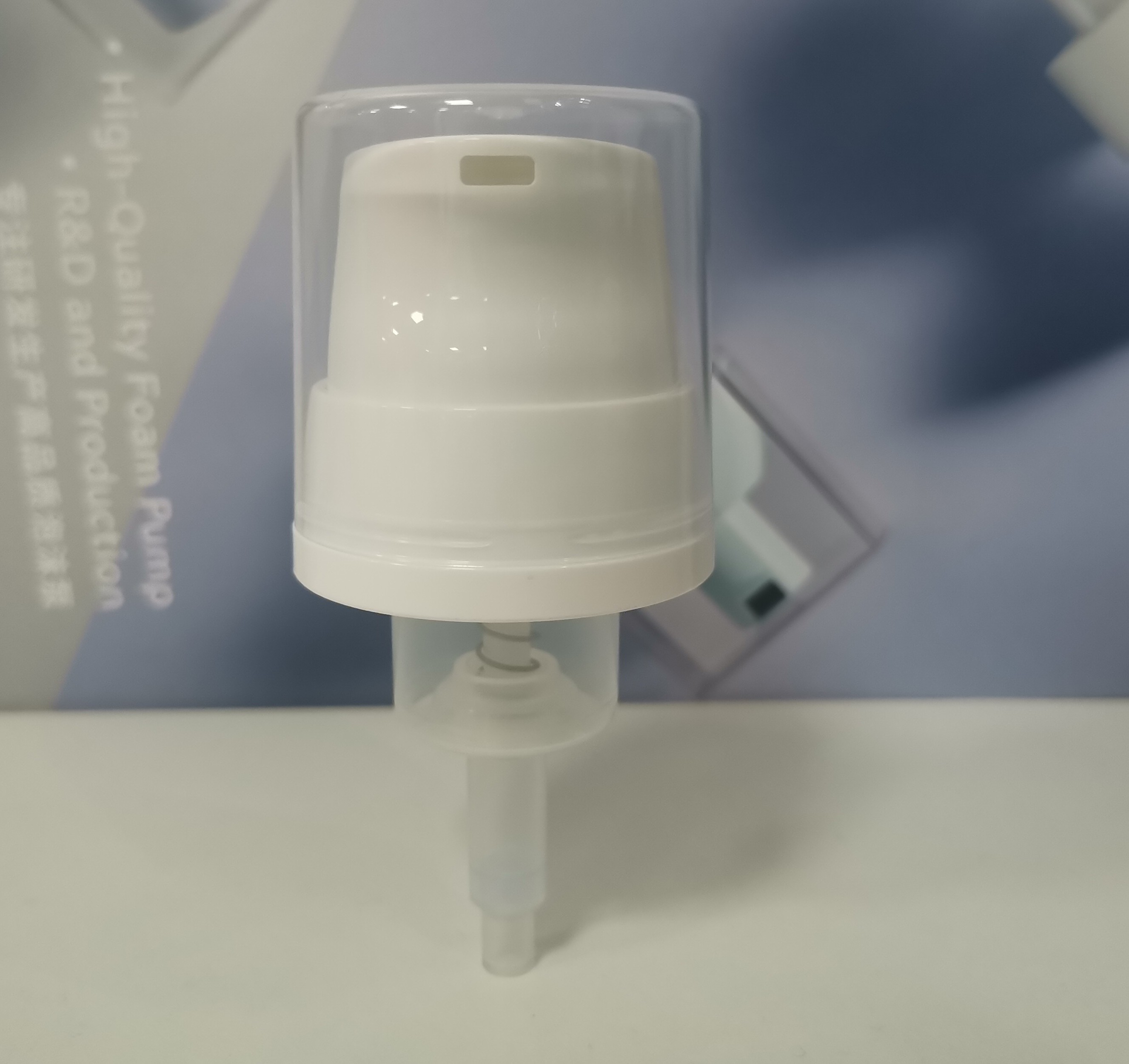 Recyclable PP Foam Pump With 1.2mm Gasket For Shampoo And Skin Care 30/410 Neck Size