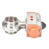 Buy cheap Low Temperature DN25 1 inch Tri Clamp Pneumatic Actuated Sanitary Butterfly Valve from wholesalers
