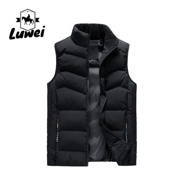 Winter Casual Autumn Padded Down Utility Waistcoat Quilted Puffer Vest Gilet Men