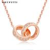 Buy cheap 6.7X8.2mm 2.08g Silver Chain Necklace 18k Plate Double Loop Necklace from wholesalers