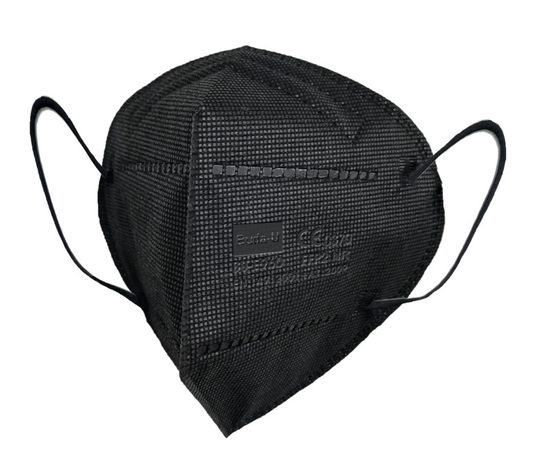 FFP2 Particle Filtering Half Mask , FFP2 Respirator Mask , CE 0370 Certification , Black White Available