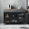 Buy cheap 96" Countertop Luxury Home Bar Cabinet Glass Wine Cabinet Melamine Wood Furniture from wholesalers