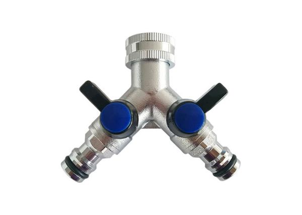 Buy cheap Brass Y Type Three Way Ball Valve Tap with Easy Connects Female Inlet from wholesalers
