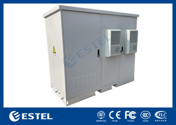 Buy cheap Industrial Power Distribution Cabinet Three Compartment For Outdoor Shelter Integrated With Battery from wholesalers