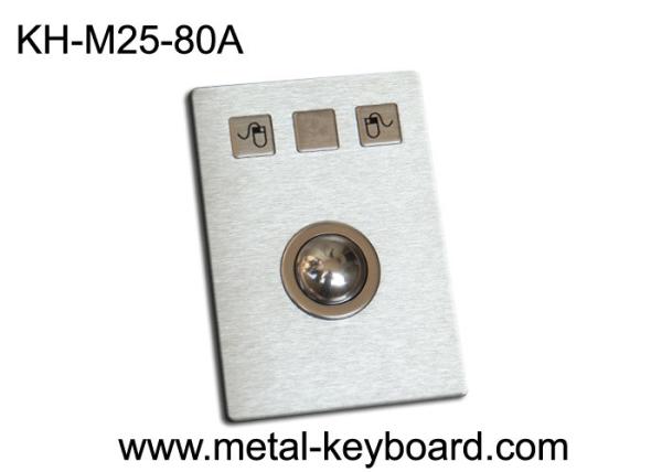 USB Port Sealed Dust Proof Industrial Trackball Mouse , Stainless Steel