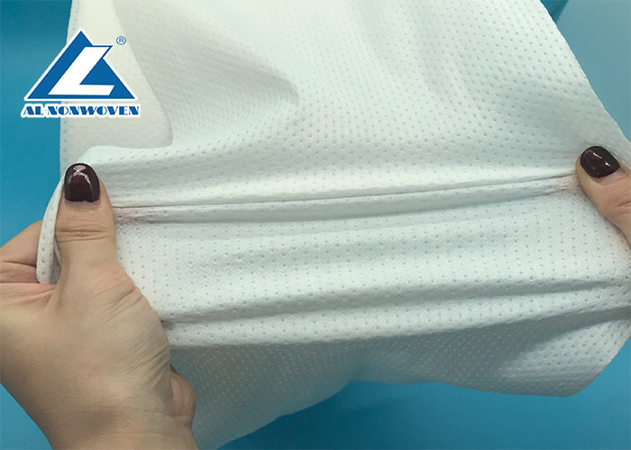 White / Blue Raw Material Elastic Nonwoven Waistband Fabric To Baby Diaper