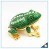 Buy cheap Wholesale Metal Frog With Crystal Jewelry Box Cute Trinket Box For Gifts SCJ753 from wholesalers