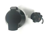 Commercial Round Trailer Light Plug Chassis Mount Polyamide Brass Material