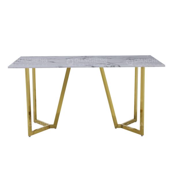 Buy cheap 6 Seater Luxury Marble Dining Table Sintered Stone Top Dining Table from wholesalers