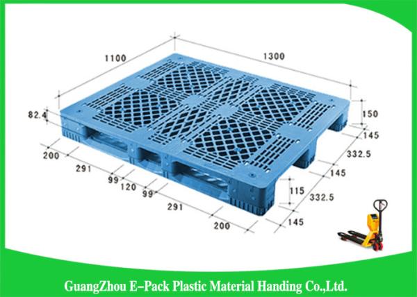 Buy cheap Euro Type Heavy Duty Plastic Pallets Single Face For Food Industry Warehouse from wholesalers
