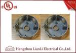 Grey Aluminum Round Weatherproof Conduit Box 5 Holes 1/2" 3/4"
