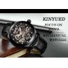 Buy cheap KINYUED new design automatic watch movement stainless steel mechanical watch gold watch luxury reloj wristwatches from wholesalers