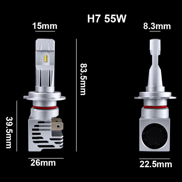 Car LED Headlight H11 H7 55W H4 60/55W Original Bulb Fog Lamp 18000LM H1 9005 9006 HB3 HB4 12V Truck Lights 24V