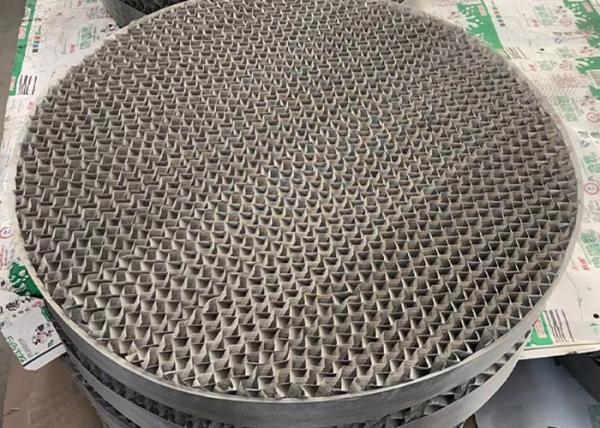 Buy cheap 500Y Metal Sheet Structural Packing Material In Distillation Column 5000mm Diameter from wholesalers