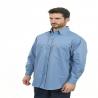 Buy cheap Button Closure 100% Cotton Fire Retardant Work Shirt Plaid Pattern 210gsm from wholesalers
