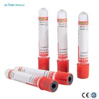 Buy cheap 13x100mm Plastic Blood Collection Tubes PET Clot Activator product