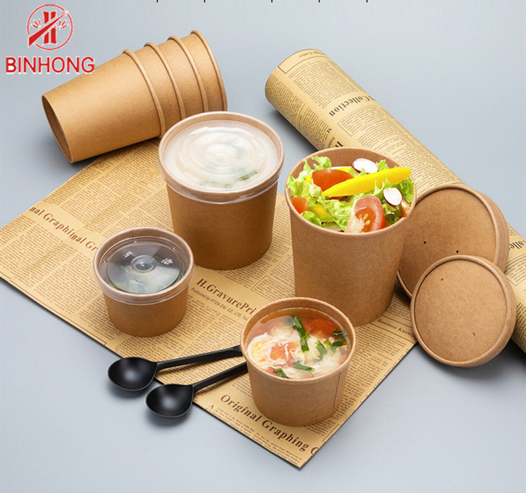 100% Eco Friendly Take Away 1000ml Disposable Paper Containers