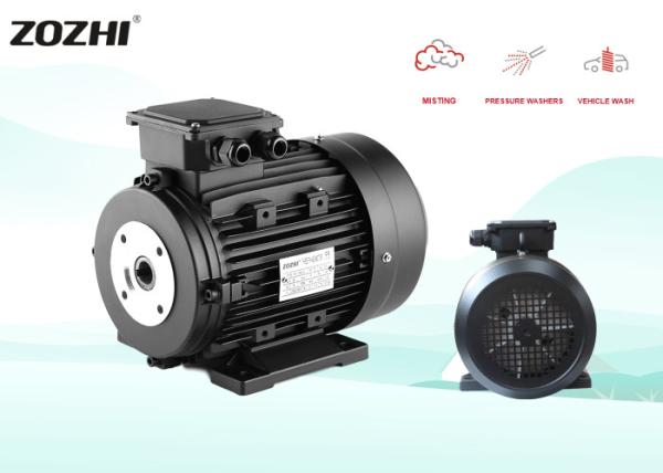 1400Rpm 3 Phase Hollow Shaft Motor 24mm Squirrel Cage Fan Cool For Car Washing
