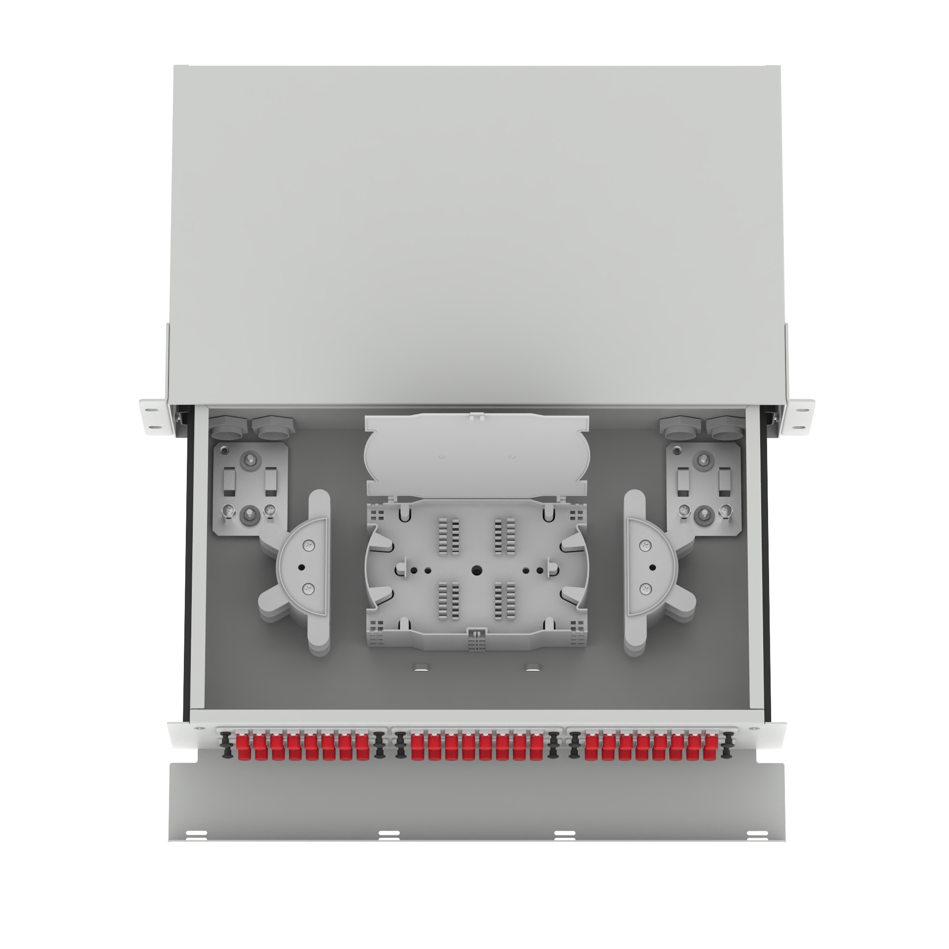 Data Center Optic Fiber Distribution Patchpanel 48 Ports Equipment with 5 Period