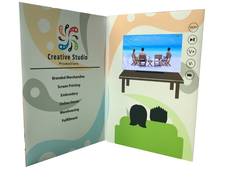 1GB Memory video book with extra page booklet brochure