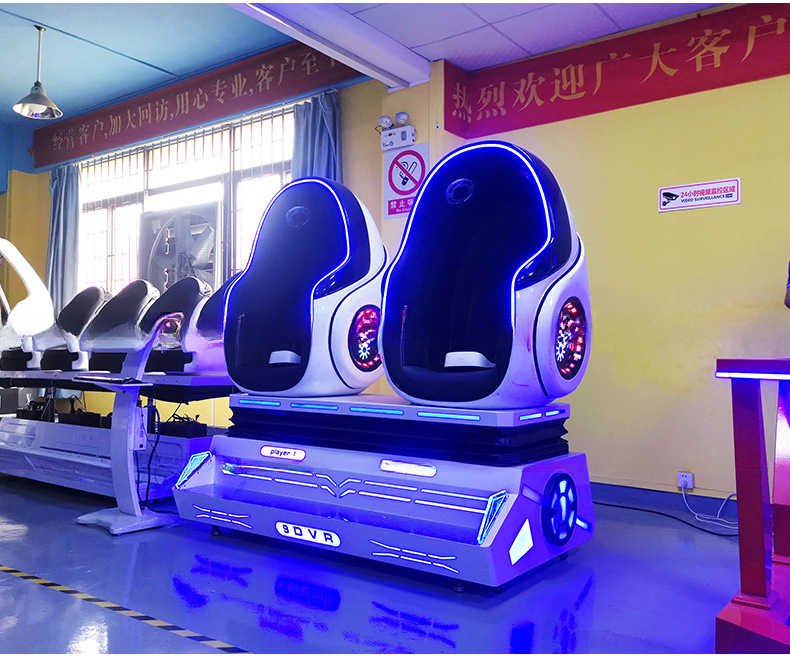 2022 Simulator virtual reality 9d vr egg cinema with 2 players for shopping mall