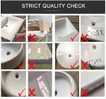 Ceramic Oval Counter Top Bathroom Sink 18 Inch 15" Depth