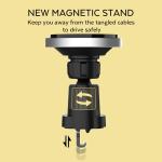 Round Qi Magnetic 1.67A 205kHz 15W Air Car Vent Charger