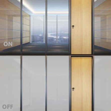 Buy cheap Low E Smart PDLC Glass Customized PDLC Dimming Glass Privacy Protection Safety PDLC Window Film For Low Energy Consumption Office from wholesalers