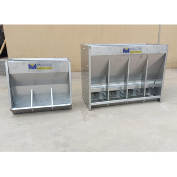Fatten Pig Farm Equipment Dry And Wet Stainless Steel Double Side Feeder 8 Holes