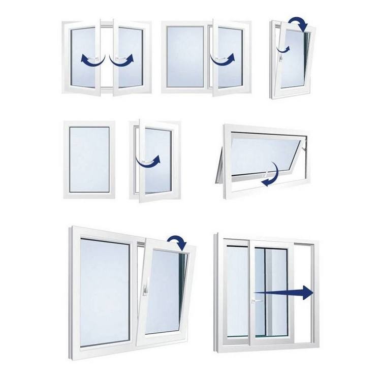 Customized House PVC Tilt And Turn Windows Single Glazed / Double Glazed