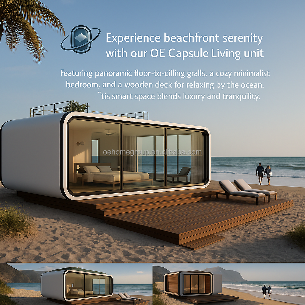 Spain Hotel Space Capsule House 5 Star Steel Buildings Space Capsule Container Houses Commercial House Space Capsule