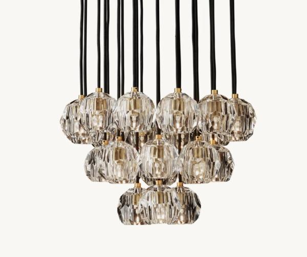 Buy cheap Modern LED Vintage Chandelier Custom Made with Nickel Brass Bronze Finish from wholesalers
