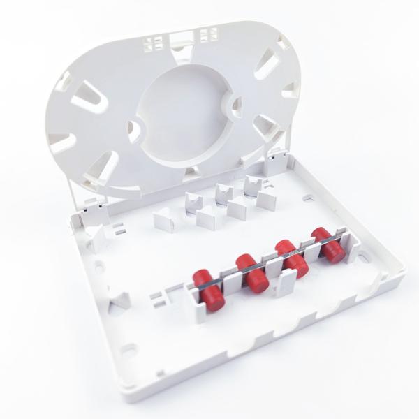 Buy cheap FC/UPC Plastic Fiber Optic Faceplate Socket Panel Used for Indoor Network FTTH 4 Cores from wholesalers