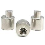 Non Standard Hexagonal Eccentric Nail 304 Stainless Steel Solid Flat Round Head