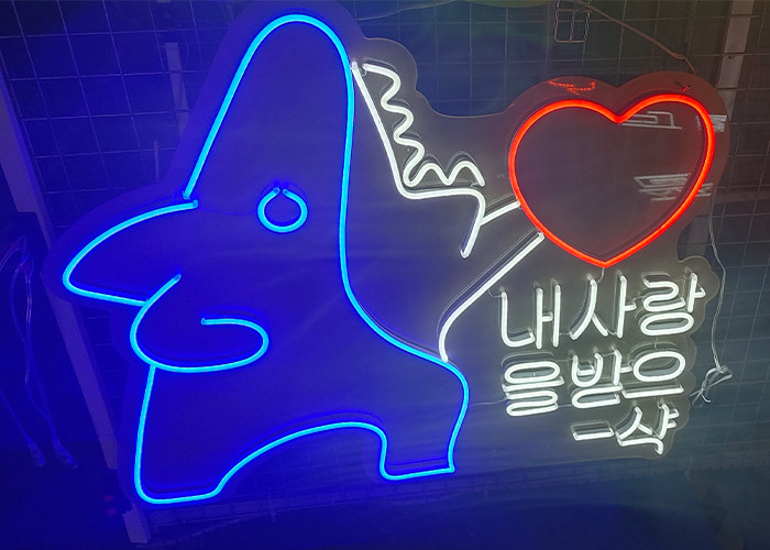 Custom Fat star indoor Neon Signs Led Neon Open Sign 50/60HZ to korea