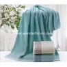 Buy cheap Customized soft holiday big blue bath towels with dobby from wholesalers