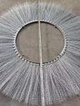 Supporting Steel SS Wire Wheel Brush Blade On Large Snow Removal Vehicle