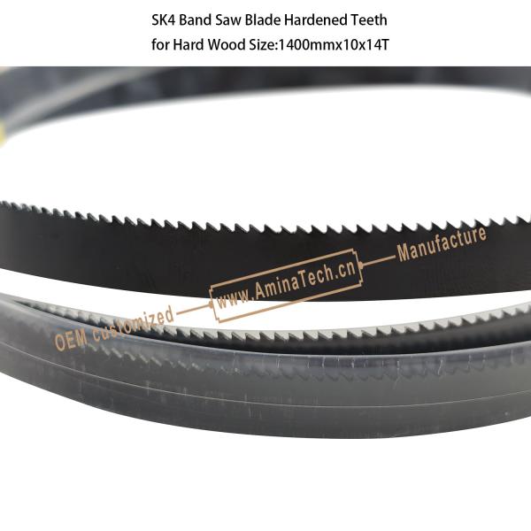 Buy cheap High Carbon SK4 Bandsaw Blades for Wood Working (Black Hardened) Size:1400mmx10x14T from wholesalers