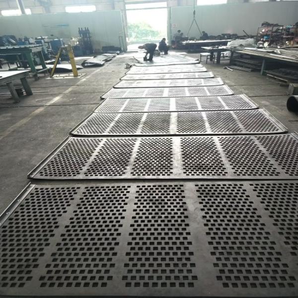 Buy cheap Mining Vibrating Screen 60*20mm Rubber Screen Panels High Performance from wholesalers