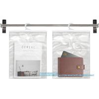Buy cheap Hanging Storage Bags With Hook, 12.6 X 10 Inches Large Hook Clear Bags, School product