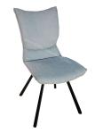 Fabric Shell Upholstered Restaurant Dining Chairs Polyester Material Wear Proof